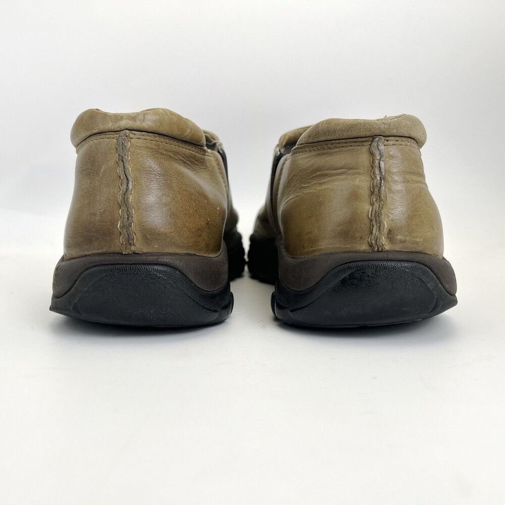 KEEN Low Slip On Shoes Men's Sz 9.5 Olive Green Leather Waterproof Brixen? - Picture 5 of 9